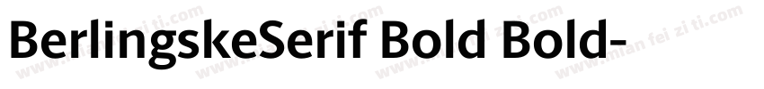 BerlingskeSerif Bold Bold字体转换